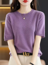 Strickpullover - kurzarm top aus und für damen