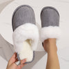 Warme Pantoffeln – Damen Hausschuhe mit Plüschfutter und luxuriösem Wildleder-Look