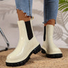 Stylische damen ankle wellies - schicke chelsea boots