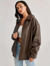 bomberjacke - stilvolle ladies zip-jacke