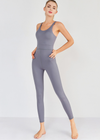 Yoga jumpsuit - stylisches graues activewear für frauen