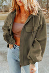 Fleece-Hoodie – Casual Damenjacke mit Reissverschluss und Brusttaschen