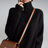mischung strickpullover - eleganter rollkragenpullover für frauen