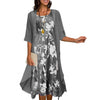 3-teiliger blumenkleid-set - elegante damen sommeroutfit
