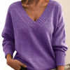 Damen v-ausschnitt pullover - elegant und gemütlich