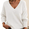 Damen v-ausschnitt pullover - elegant und gemütlich