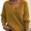 Damen v-ausschnitt pullover - elegant und gemütlich