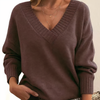 Damen v-ausschnitt pullover - elegant und gemütlich