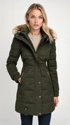 Daunenjacke mit kapuze - isolierte winterjacke für frauen