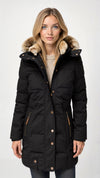 Daunenjacke mit kapuze - isolierte winterjacke für frauen