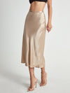 Satin midi-rock - eleganter damenrock