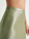 Satin midi-rock - eleganter damenrock