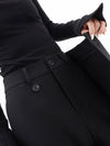 Asymmetrische weite hosen - stilvolle damen-hosen