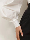 Asymmetrisches off-shoulder-top - elegante weisse bluse für frauen