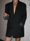 Oversized blazer - massgeschneiderte damenjacke
