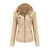 Damen jacke mit kapuze - stylische schwarze zip-jacke