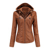 Damen jacke mit kapuze - stylische schwarze zip-jacke