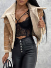 Faux bikerjacke - stylishe damen winterjacke