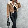 Faux bikerjacke - stylishe damen winterjacke