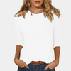 Damen 3/4 arm t-shirt - lässige freizeitoberteil für den alltag