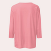 Damen 3/4 arm t-shirt - lässige freizeitoberteil für den alltag