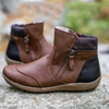 Gemütliche Stiefeletten aus Kunst – stylische Damen-Winterschuhe mit Reißverschluss