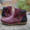 Gemütliche Stiefeletten aus Kunst – stylische Damen-Winterschuhe mit Reißverschluss
