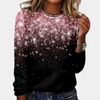 Glitzernde langarm sweatshirt - stylischer damenoberteil mit glitter detail