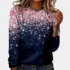 Glitzernde langarm sweatshirt - stylischer damenoberteil mit glitter detail