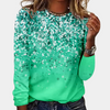 Glitzernde langarm sweatshirt - stylischer damenoberteil mit glitter detail