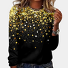 Glitzernde langarm sweatshirt - stylischer damenoberteil mit glitter detail
