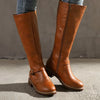 Klassische Kunstlederstiefel für Frauen – elegante Reitfootwear