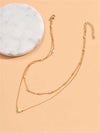 Herzanhänger Collier – elegante, geschichtete Damenmode