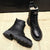 Warme Damen-Schnürstiefel – Gefütterti Winterboots mit Reissverschluss und robuster Sohle