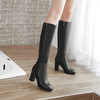 Knielange stiefel - elegante damen high heel stiefel aus veganem