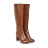 Knielange stiefel - elegante damen high heel stiefel aus veganem