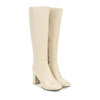 Knielange stiefel - elegante damen high heel stiefel aus veganem