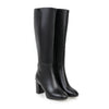 Knielange stiefel - elegante damen high heel stiefel aus veganem