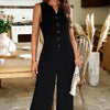 Dä damen jumpsuit - stylischs ärmelloses utility-design