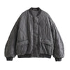 Quilted bomberjacke - oversize graue damen-oberbekleidung