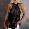 Halterneck top - stilvolle ärmellose bluse für frauen