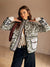 Blumenmuster jacke - grüne damenjacke