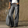 Wide leg jeans - trendy damen hochbund jeans