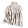 Gestrickter rollkragenpulli - eleganter damenpullover