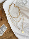 3-teilige geschichtete Anhänger-Kette – elegante Damenkette