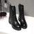 Mittelhohe Schnürstiefel für Damen – Schnür-Plattformstiefel