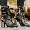 Damen Stiefeletten – stilvolles Kunst mit Schnallen-Details