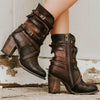 Damen Stiefeletten – stilvolles Kunst mit Schnallen-Details