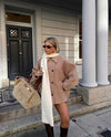 Oversized wolljacke - schicke damen winterbekleidung