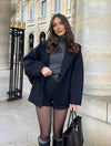 Oversized wolljacke - schicke damen winterbekleidung
